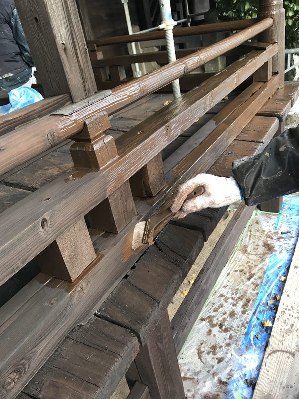 久留米市 外部木部塗装工事