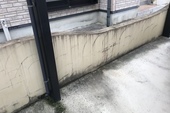 久留米市合川町　玄関　門塀壁塗装