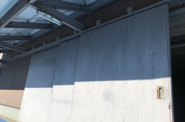 久留米市鉄骨塗装、鉄扉塗装の施工前画像